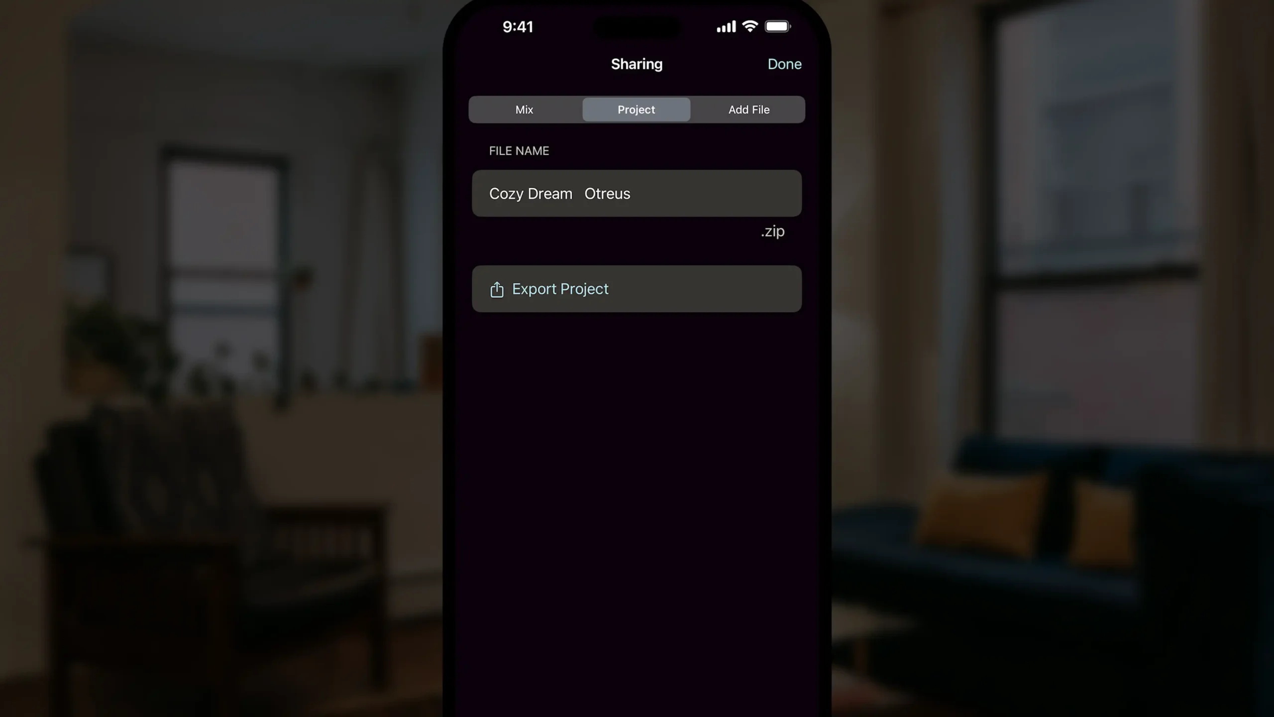 Sharing Project - StudioMini app to record music