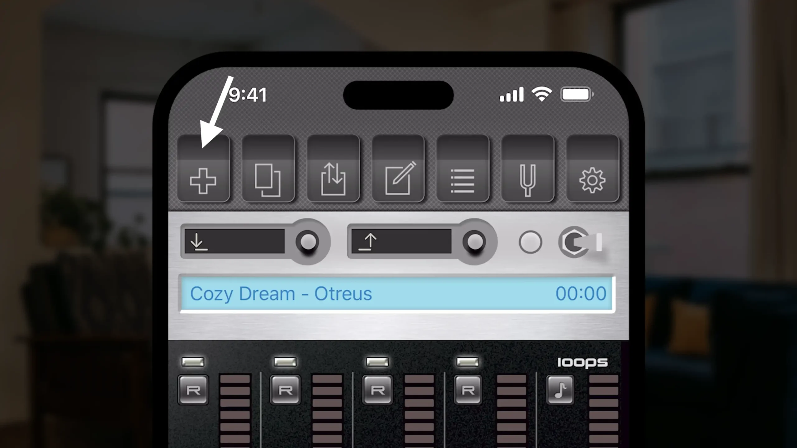 Create Project - StudioMini app to record music
