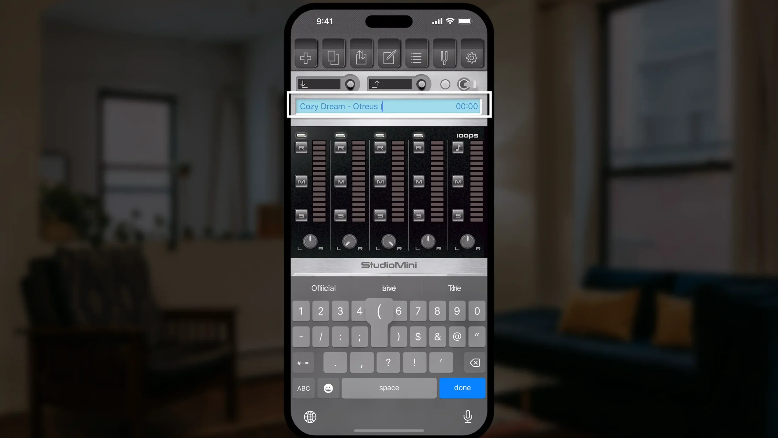 Project title - StudioMIni app to record music