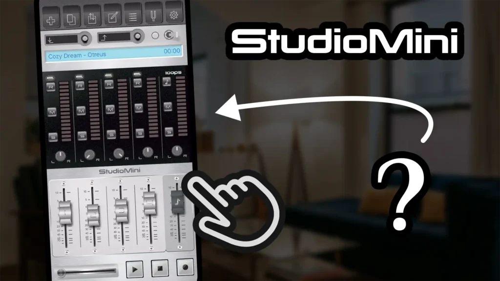 Screenshot of StudioMini, for its overview article on how to use it to record music on iPhone and iPad.