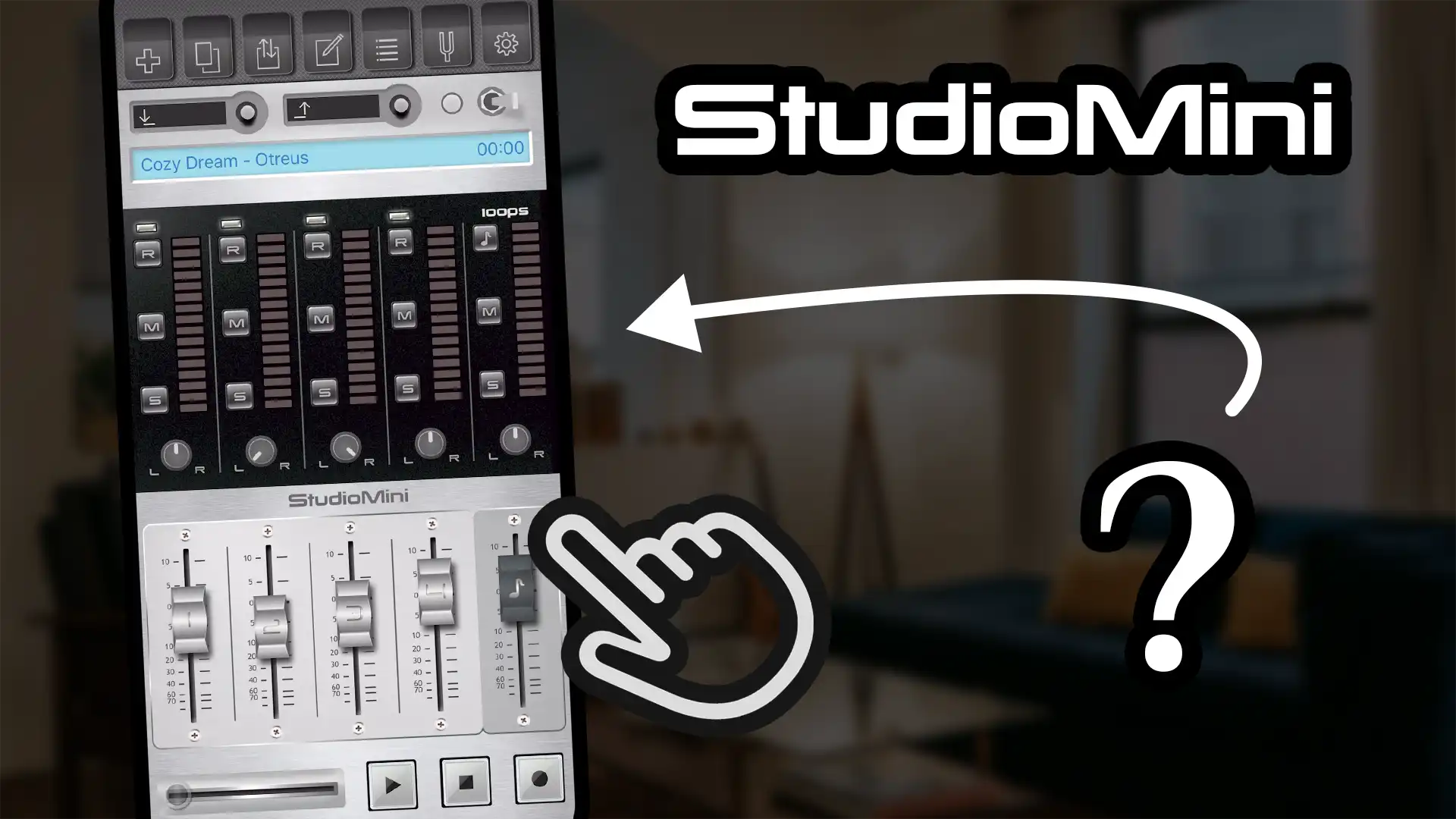 Screenshot of StudioMini, for its overview article on how to use it to record music on iPhone and iPad.